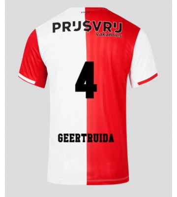 Feyenoord Lutsharel Geertruida #4 Hjemmebanetrøje 2023-24 Kort ærmer